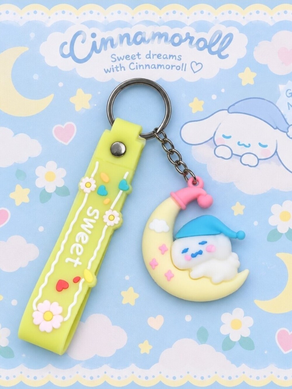 Hello Kitty Cinnamaroll Sweet Dreams Zzzz Keychain Wristlet